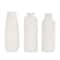 White Ceramic Dimensional Chevron Textured Vase with Varying Shapes Set